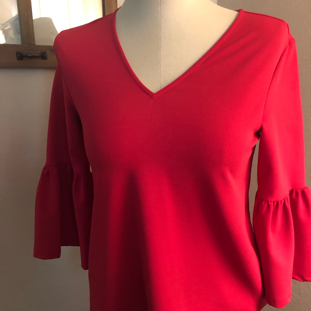 Nwt Ann Taylor Flare Sleeve Top